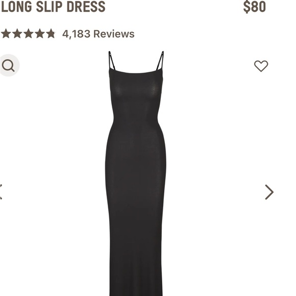 SKIMS LONG SLIP DRESS - Picture 5 of 11